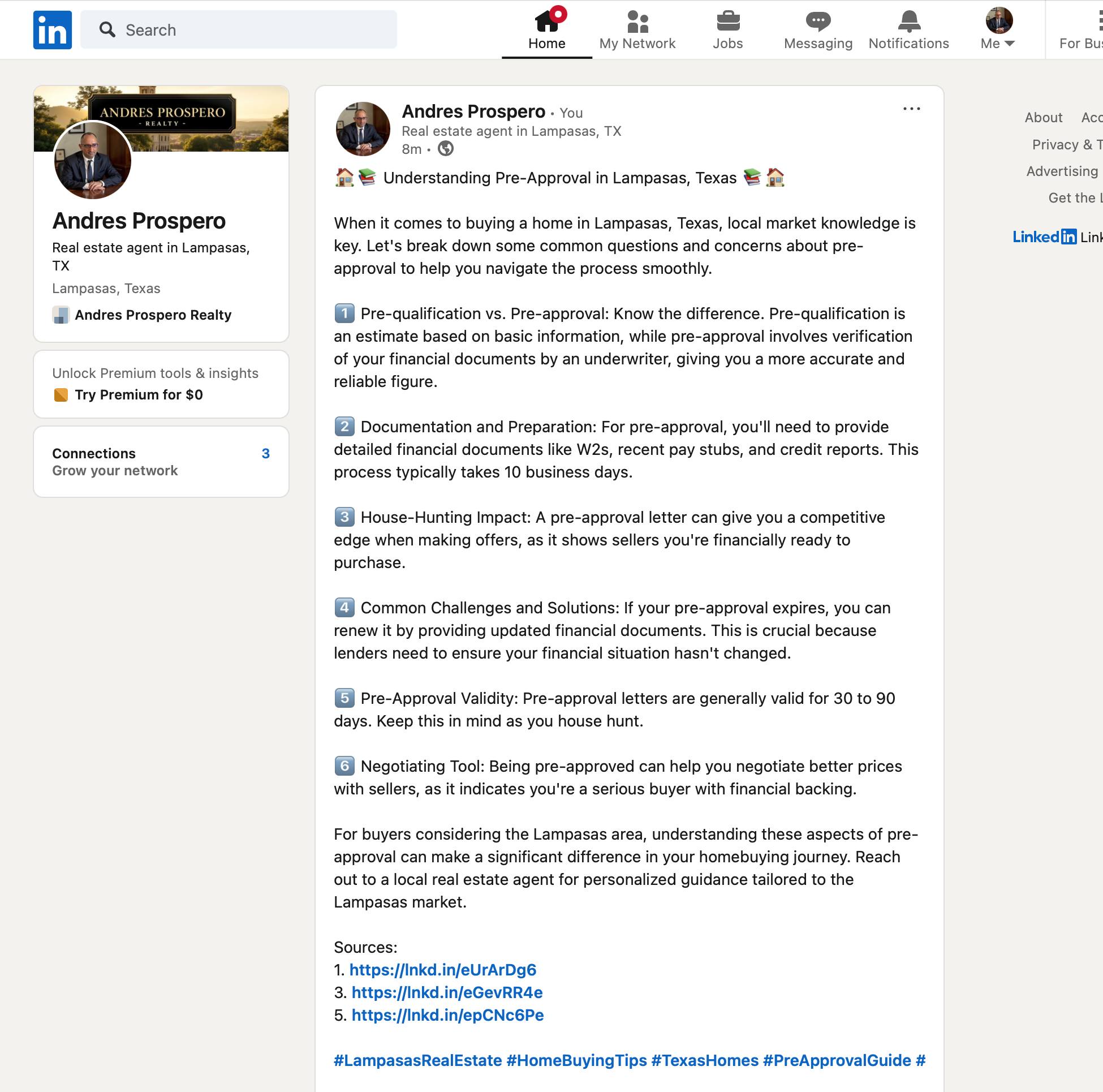 Andres Prospero's website and AI-generated content